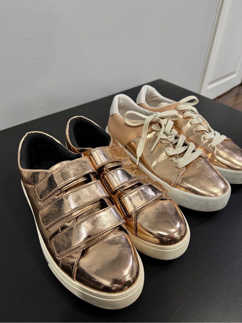 ZARA & ALDO rose gold sneakers lot